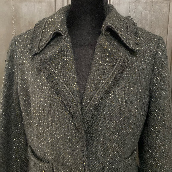 New York & Co black/gold jacket size medium - Picture 4 of 11